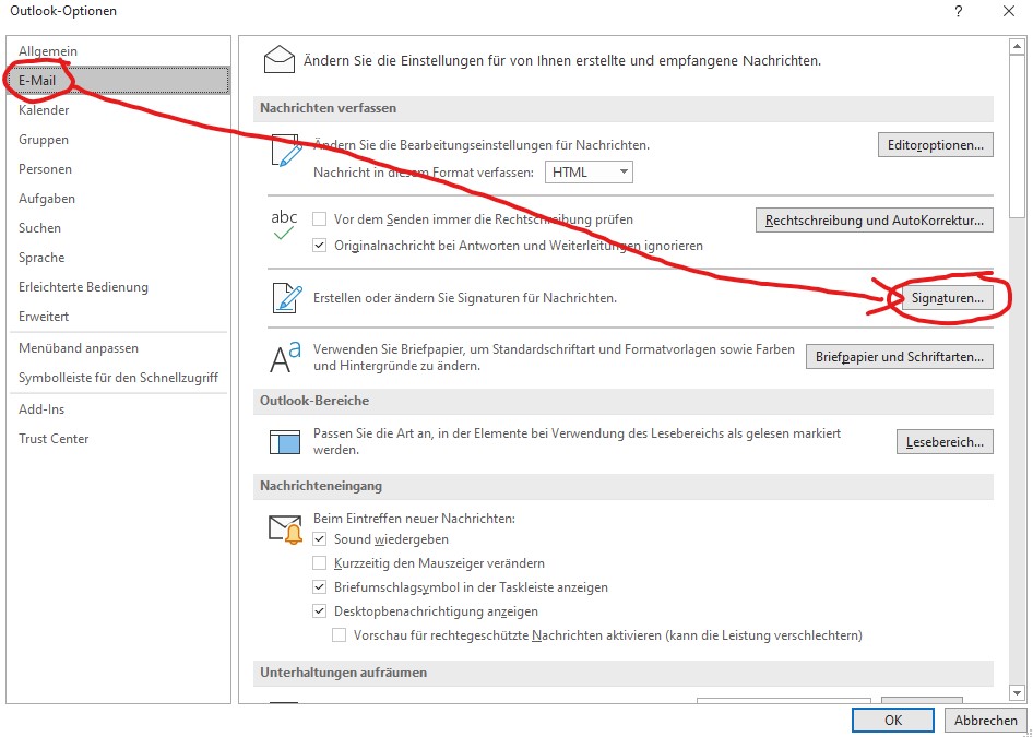 Step 3 - E-Mail Signaturen